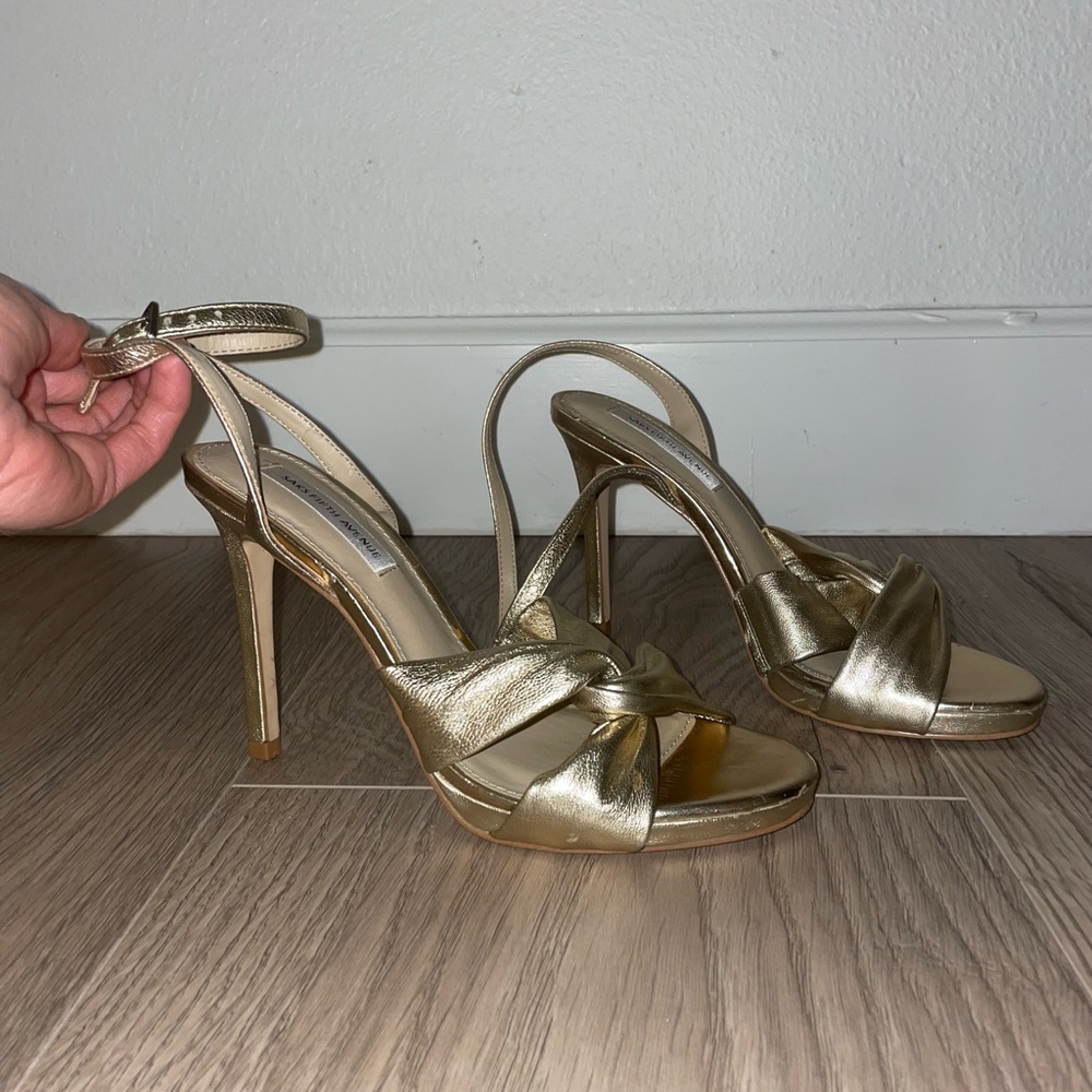 Gold Sandals Size 7.5